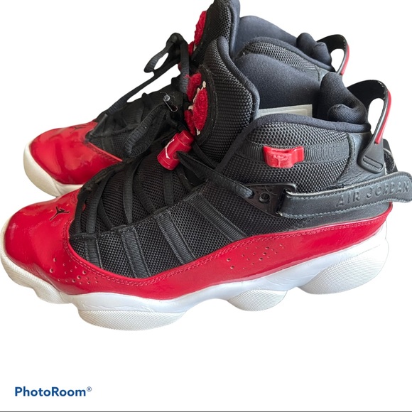 Nike Jordan 6 Rings Mens 7.5 black white red - Picture 11 of 14